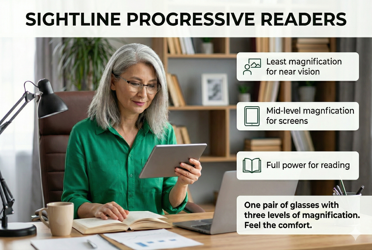 Lacy SightLine Progressive Power Readers – SightLine Progressive Readers
