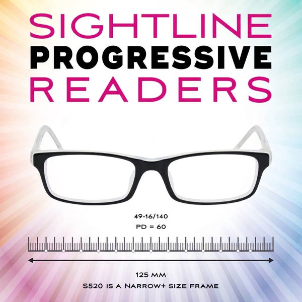 Sightline S520 Narrow Fit Lightweight Progressive Readers